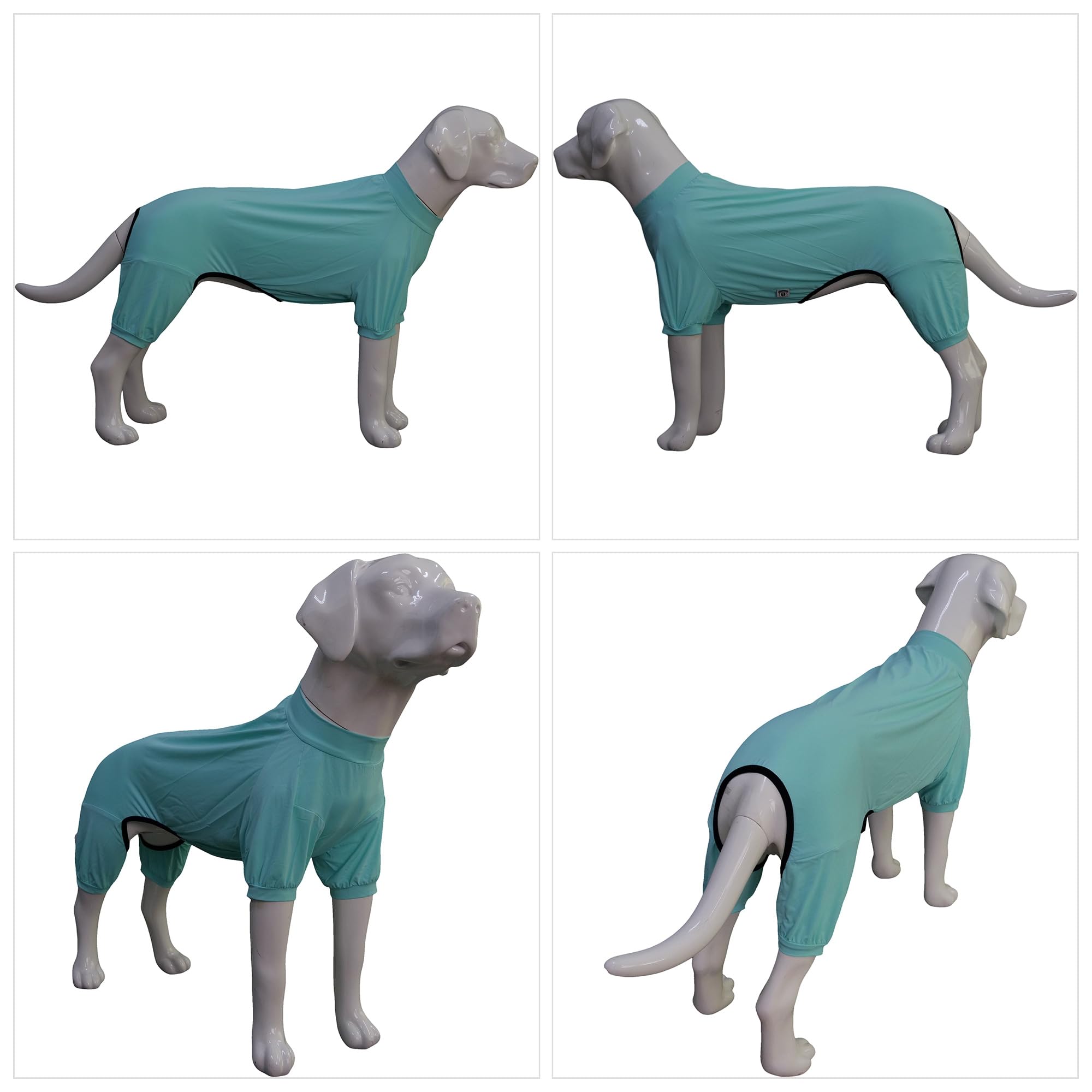 Lovelonglong Dog Jumpsuit With Uv Protection And Quick-Dry Fabric For Spring Summer Pet Pajamas Turquoise L